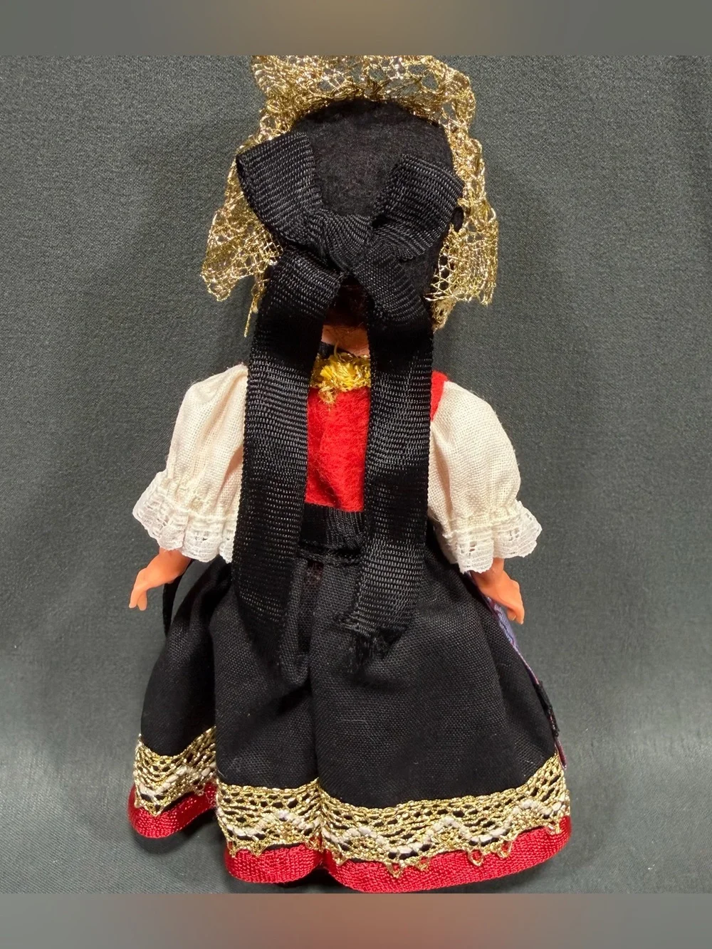 Mabo Souvenir Doll Traditional Bavarian Folk Costumed Allgau West Germany 6”